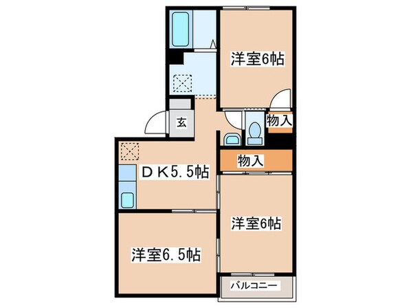 栄光マンションの物件間取画像